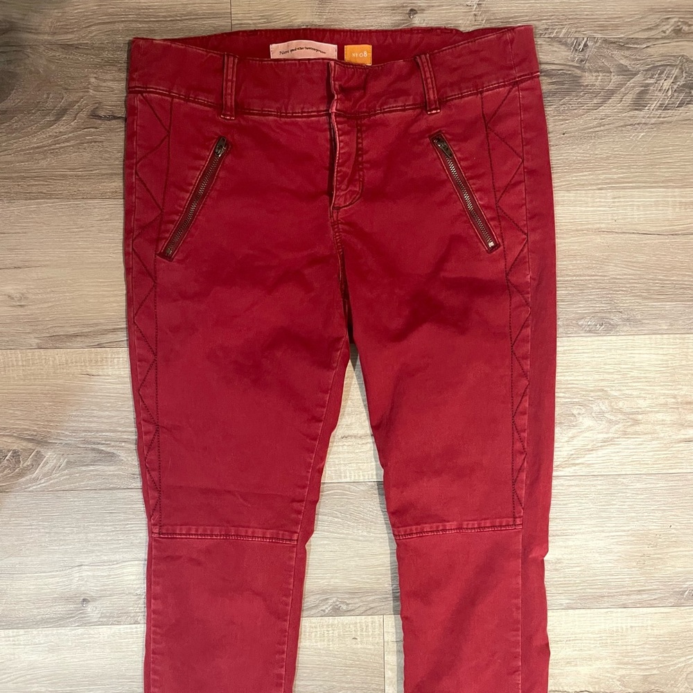 rad red low rise vintage pants from "pilcro and the letterpress"!!❤️❤️ - Picture 5 of 5
